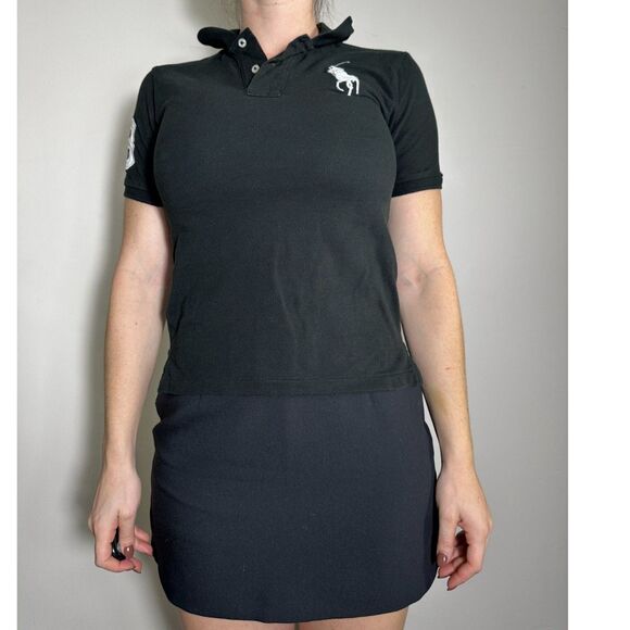 Polo Ralph Lauren Big Pony Classic Slim Fit Mesh Polo Polo Black Kids Size M - Picture 5 of 12